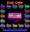 advpro-welcome-ultra-bright-led-neon-sign-fnu0407 - Dual-Color