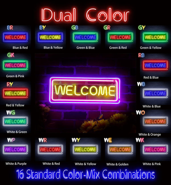 advpro-welcome-ultra-bright-led-neon-sign-fnu0407 - Dual-Color