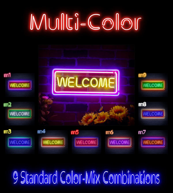 advpro-welcome-ultra-bright-led-neon-sign-fnu0407 - Multi-Color