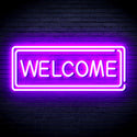 advpro-welcome-ultra-bright-led-neon-sign-fnu0407 - Purple