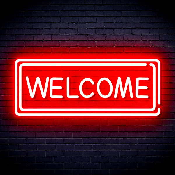 advpro-welcome-ultra-bright-led-neon-sign-fnu0407 - Red