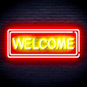 advpro-welcome-ultra-bright-led-neon-sign-fnu0407 - Red & Yellow
