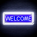 advpro-welcome-ultra-bright-led-neon-sign-fnu0407 - White & Blue