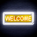 advpro-welcome-ultra-bright-led-neon-sign-fnu0407 - White & Golden Yellow