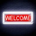 advpro-welcome-ultra-bright-led-neon-sign-fnu0407 - White & Red