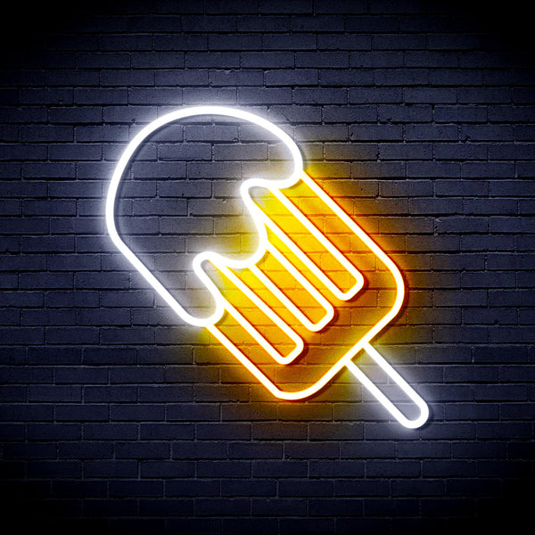 advpro-ice-cream-popsicle-ultra-bright-led-neon-sign-fnu0408 - White & Golden Yellow