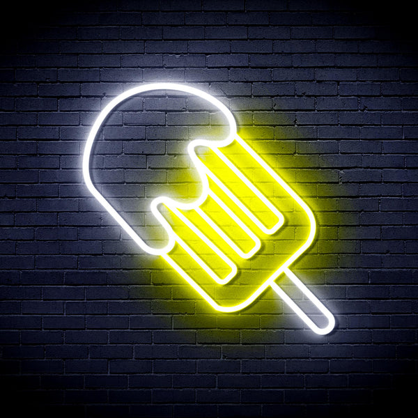 advpro-ice-cream-popsicle-ultra-bright-led-neon-sign-fnu0408 - White & Yellow