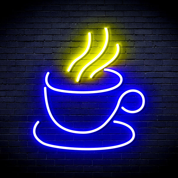 advpro-tea-or-coffee-ultra-bright-led-neon-sign-fnu0410 - Blue & Yellow