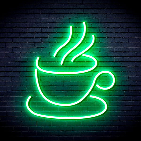 advpro-tea-or-coffee-ultra-bright-led-neon-sign-fnu0410 - Green