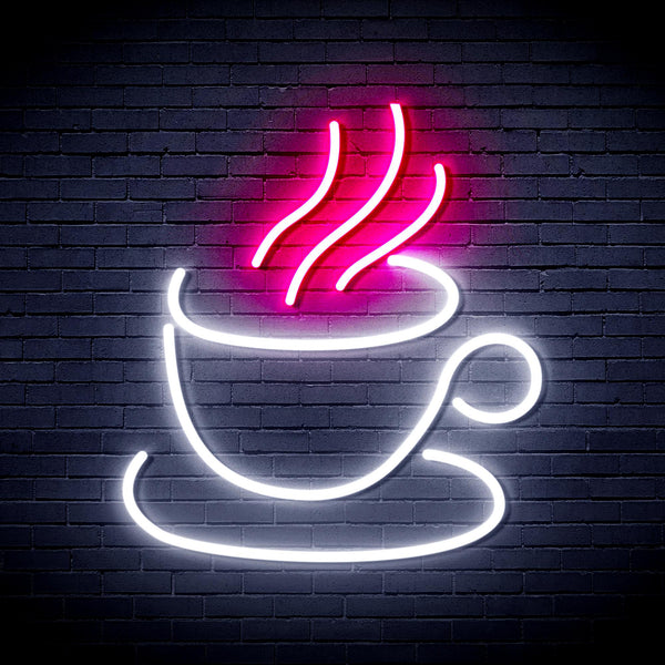 advpro-tea-or-coffee-ultra-bright-led-neon-sign-fnu0410 - White & Pink