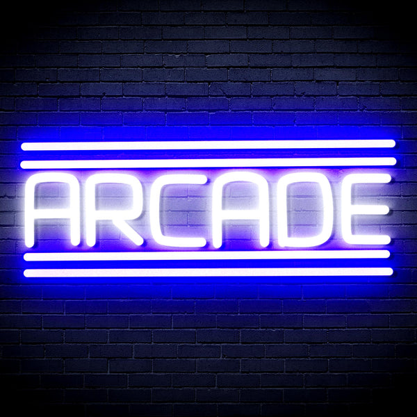 advpro-arcade-ultra-bright-led-neon-sign-fnu0412 - White & Blue