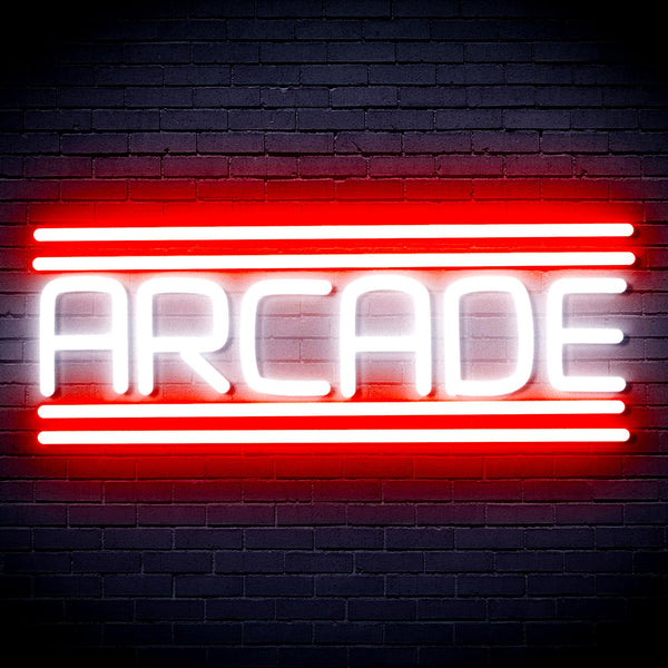 advpro-arcade-ultra-bright-led-neon-sign-fnu0412 - White & Red