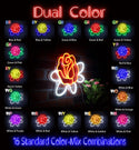 advpro-rose-ultra-bright-led-neon-sign-fnu0413 - Dual-Color