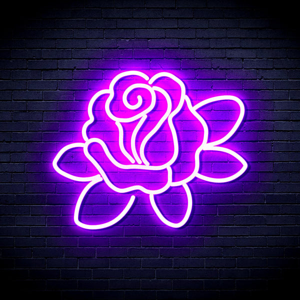 advpro-rose-ultra-bright-led-neon-sign-fnu0413 - Purple