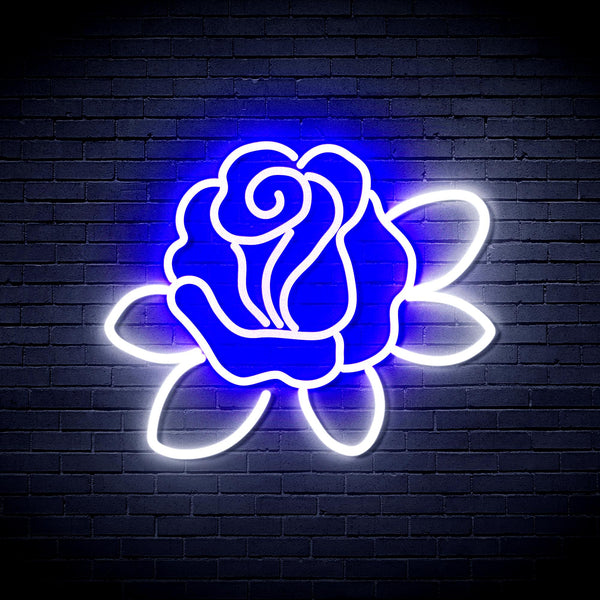 advpro-rose-ultra-bright-led-neon-sign-fnu0413 - White & Blue
