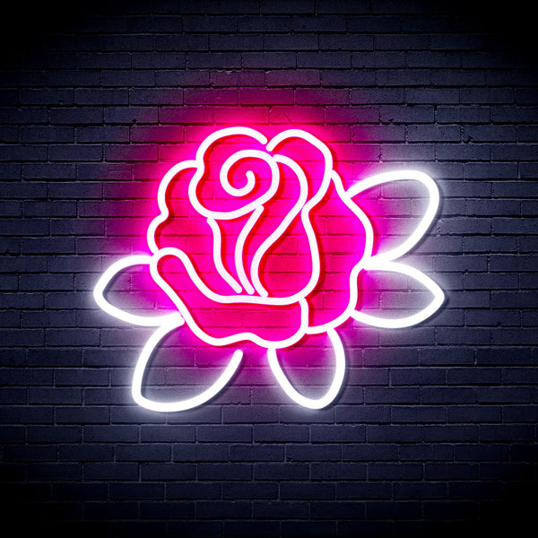 advpro-rose-ultra-bright-led-neon-sign-fnu0413 - White & Pink