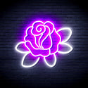 advpro-rose-ultra-bright-led-neon-sign-fnu0413 - White & Purple