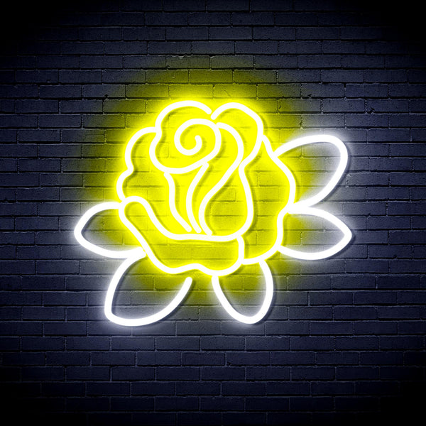 advpro-rose-ultra-bright-led-neon-sign-fnu0413 - White & Yellow