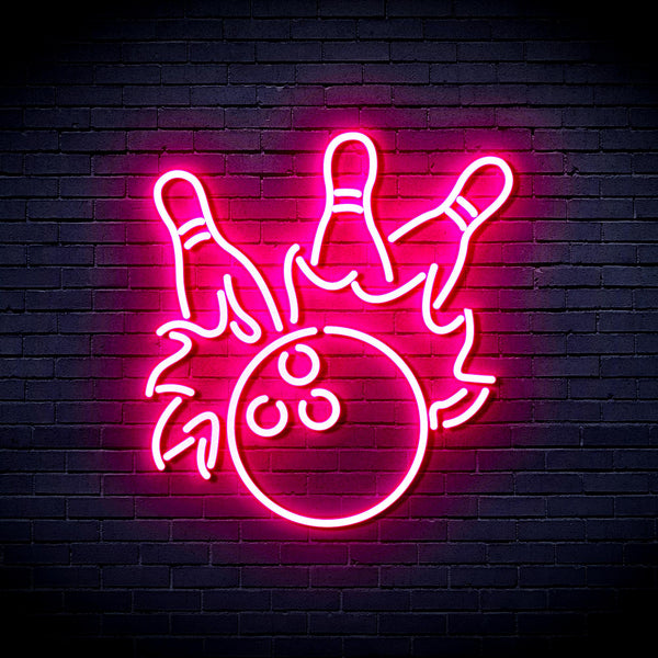 advpro-bowling-ultra-bright-led-neon-sign-fnu0416 - Pink