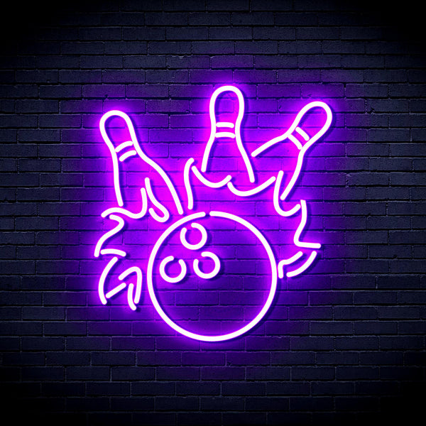 advpro-bowling-ultra-bright-led-neon-sign-fnu0416 - Purple