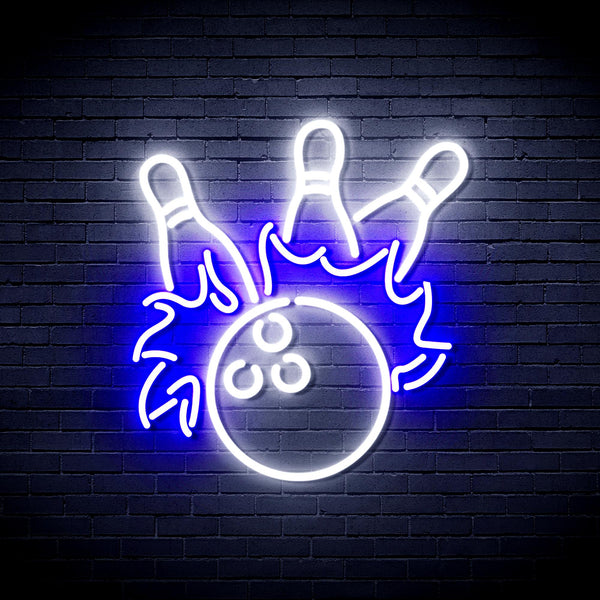advpro-bowling-ultra-bright-led-neon-sign-fnu0416 - White & Blue