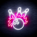 advpro-bowling-ultra-bright-led-neon-sign-fnu0416 - White & Pink