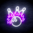 advpro-bowling-ultra-bright-led-neon-sign-fnu0416 - White & Purple