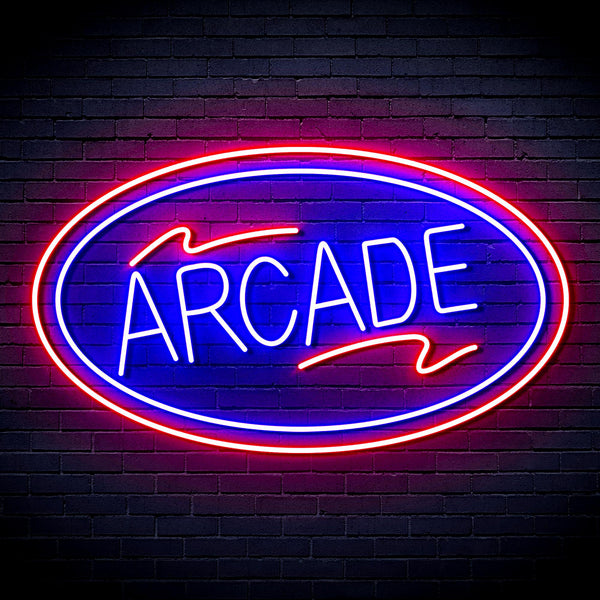 advpro-arcade-ultra-bright-led-neon-sign-fnu0418 - Blue & Red