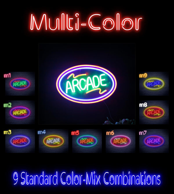 advpro-arcade-ultra-bright-led-neon-sign-fnu0418 - Multi-Color
