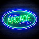 advpro-arcade-ultra-bright-led-neon-sign-fnu0418 - Green & Blue
