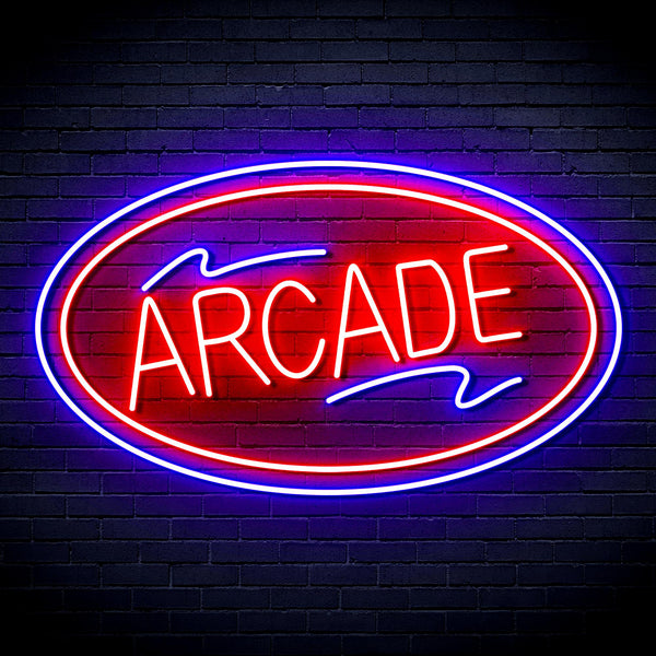 advpro-arcade-ultra-bright-led-neon-sign-fnu0418 - Red & Blue