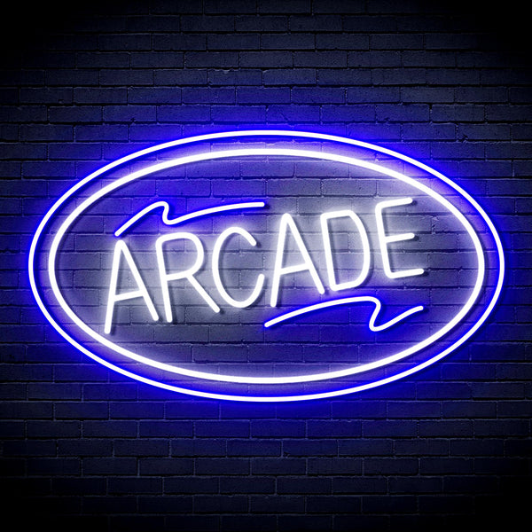advpro-arcade-ultra-bright-led-neon-sign-fnu0418 - White & Blue