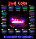 advpro-welcome-ultra-bright-led-neon-sign-fnu0419 - Dual-Color