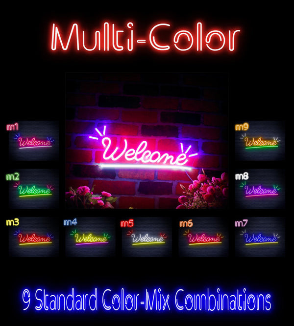 advpro-welcome-ultra-bright-led-neon-sign-fnu0419 - Multi-Color