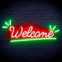 advpro-welcome-ultra-bright-led-neon-sign-fnu0419 - Green & Red