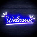 advpro-welcome-ultra-bright-led-neon-sign-fnu0419 - White & Blue