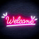 advpro-welcome-ultra-bright-led-neon-sign-fnu0419 - White & Pink