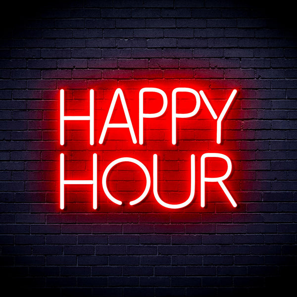 advpro-happy-hour-ultra-bright-led-neon-sign-fnu0420 - Red