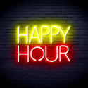 advpro-happy-hour-ultra-bright-led-neon-sign-fnu0420 - Red & Yellow