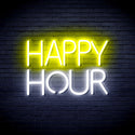 advpro-happy-hour-ultra-bright-led-neon-sign-fnu0420 - White & Yellow
