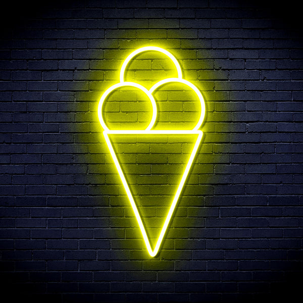 advpro-ice-cream-ultra-bright-led-neon-sign-fnu0421 - Yellow
