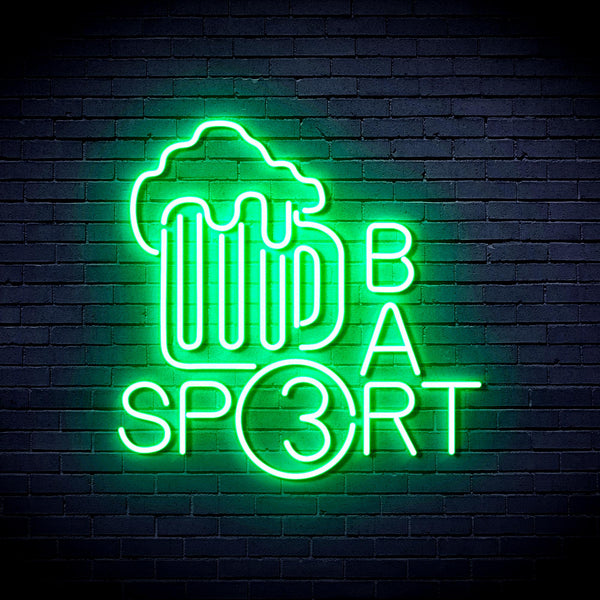 advpro-sport-bar-with-beer-mug-ultra-bright-led-neon-sign-fnu0422 - Green