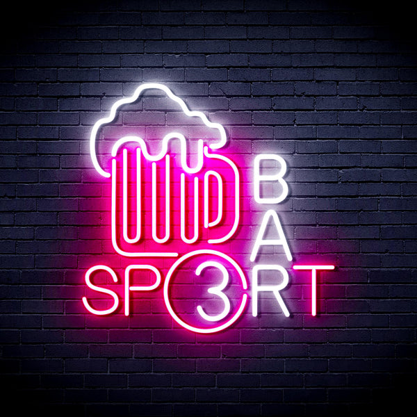 advpro-sport-bar-with-beer-mug-ultra-bright-led-neon-sign-fnu0422 - White & Pink