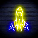 advpro-rocket-ultra-bright-led-neon-sign-fnu0423 - Blue & Yellow