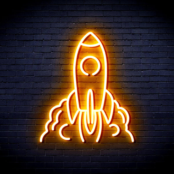 advpro-rocket-ultra-bright-led-neon-sign-fnu0423 - Golden Yellow