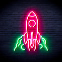 advpro-rocket-ultra-bright-led-neon-sign-fnu0423 - Green & Pink