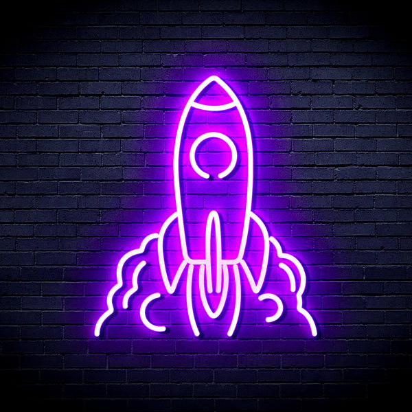 advpro-rocket-ultra-bright-led-neon-sign-fnu0423 - Purple