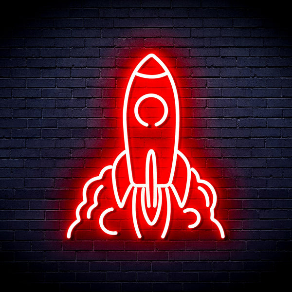 advpro-rocket-ultra-bright-led-neon-sign-fnu0423 - Red