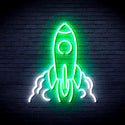 advpro-rocket-ultra-bright-led-neon-sign-fnu0423 - White & Green