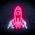 advpro-rocket-ultra-bright-led-neon-sign-fnu0423 - White & Pink